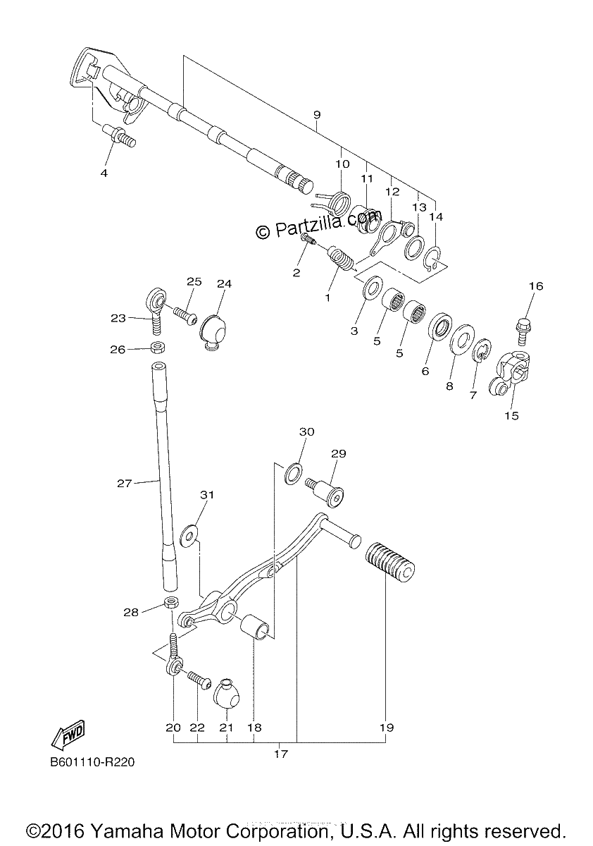 Diagrama de SHIFT SHAFT