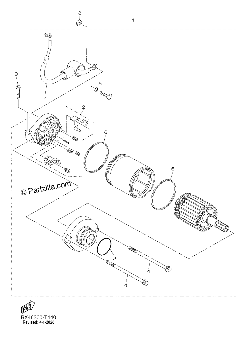 Diagrama de STARTING MOTOR