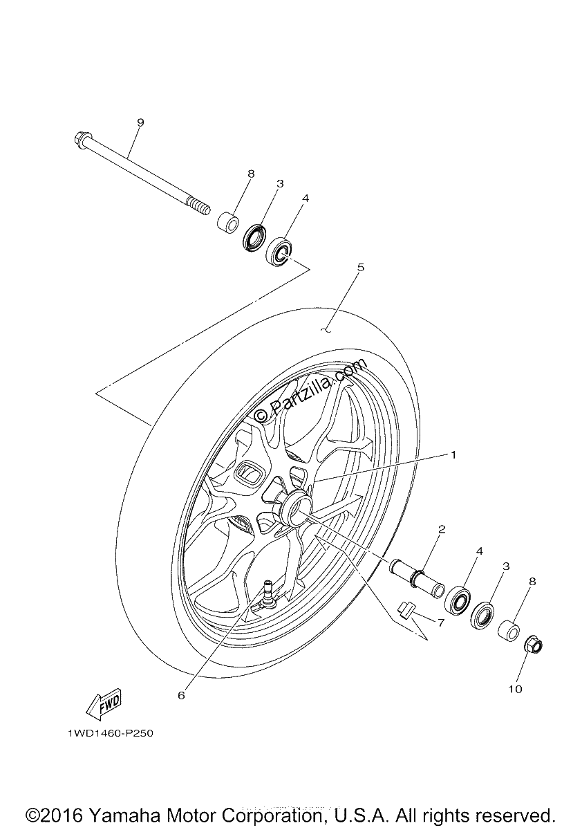 Diagrama de FRONT WHEEL