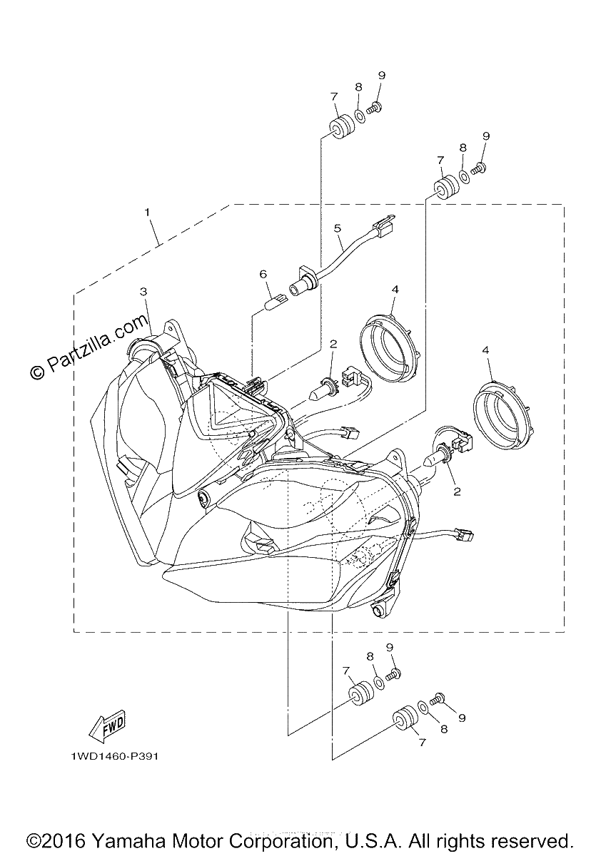 Diagrama de HEADLIGHT