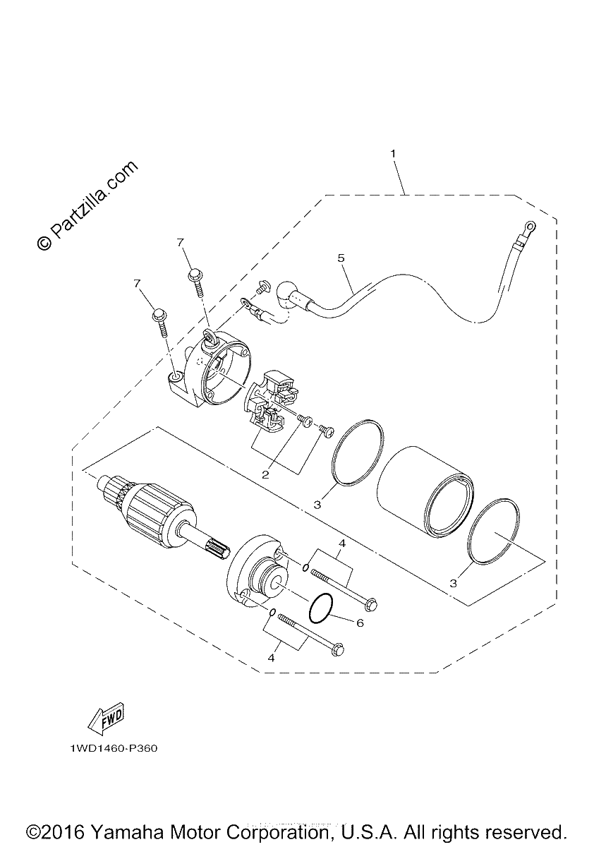 Diagrama de STARTING MOTOR
