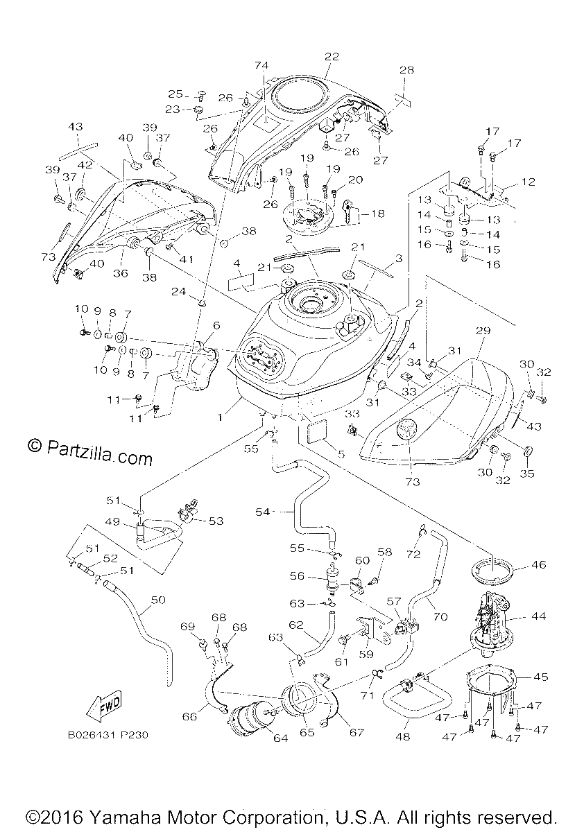 Diagrama de FUEL TANK