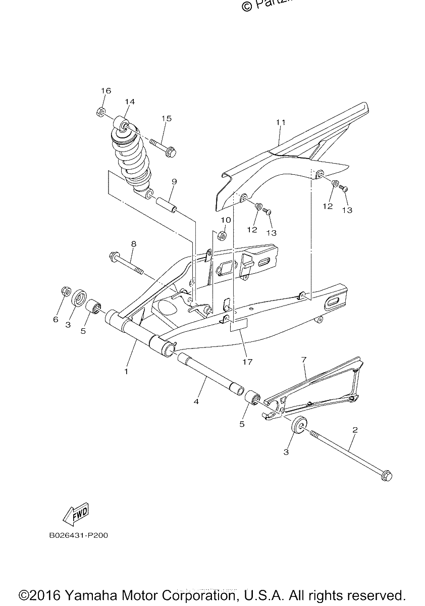Diagrama de REAR ARM SUSPENSION