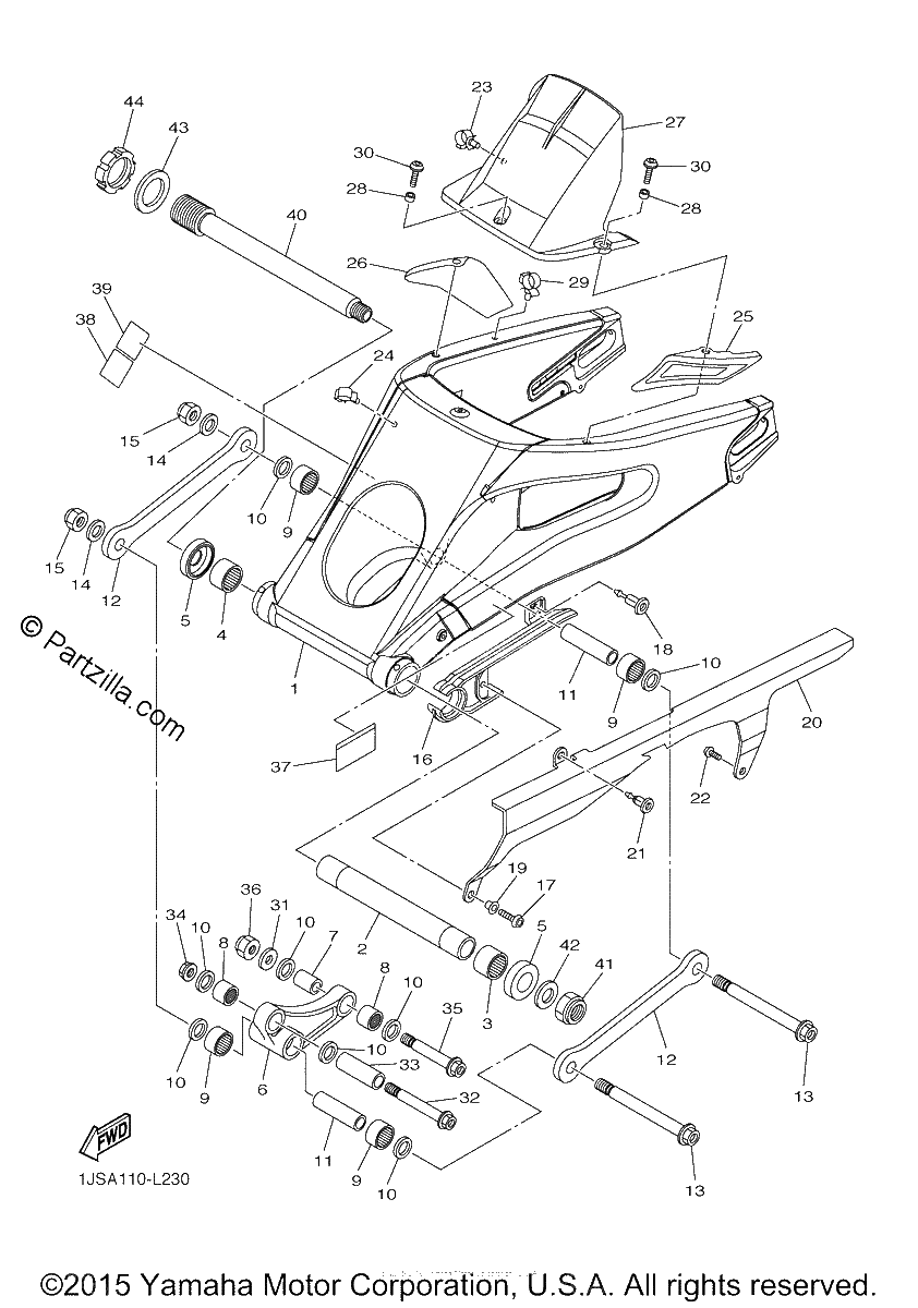 Diagrama de REAR ARM