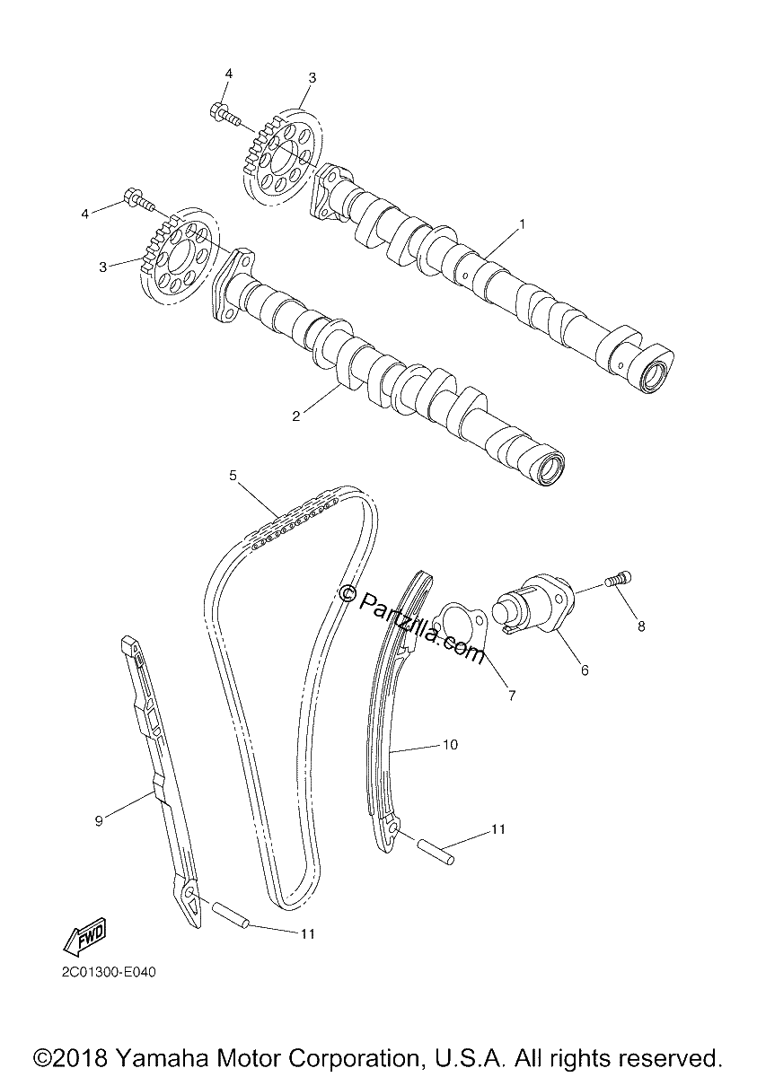 Diagrama de CAMSHAFT CHAIN