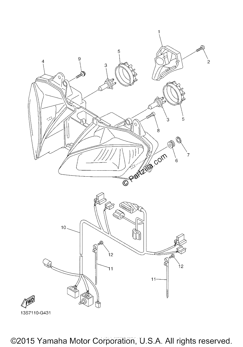Diagrama de HEADLIGHT