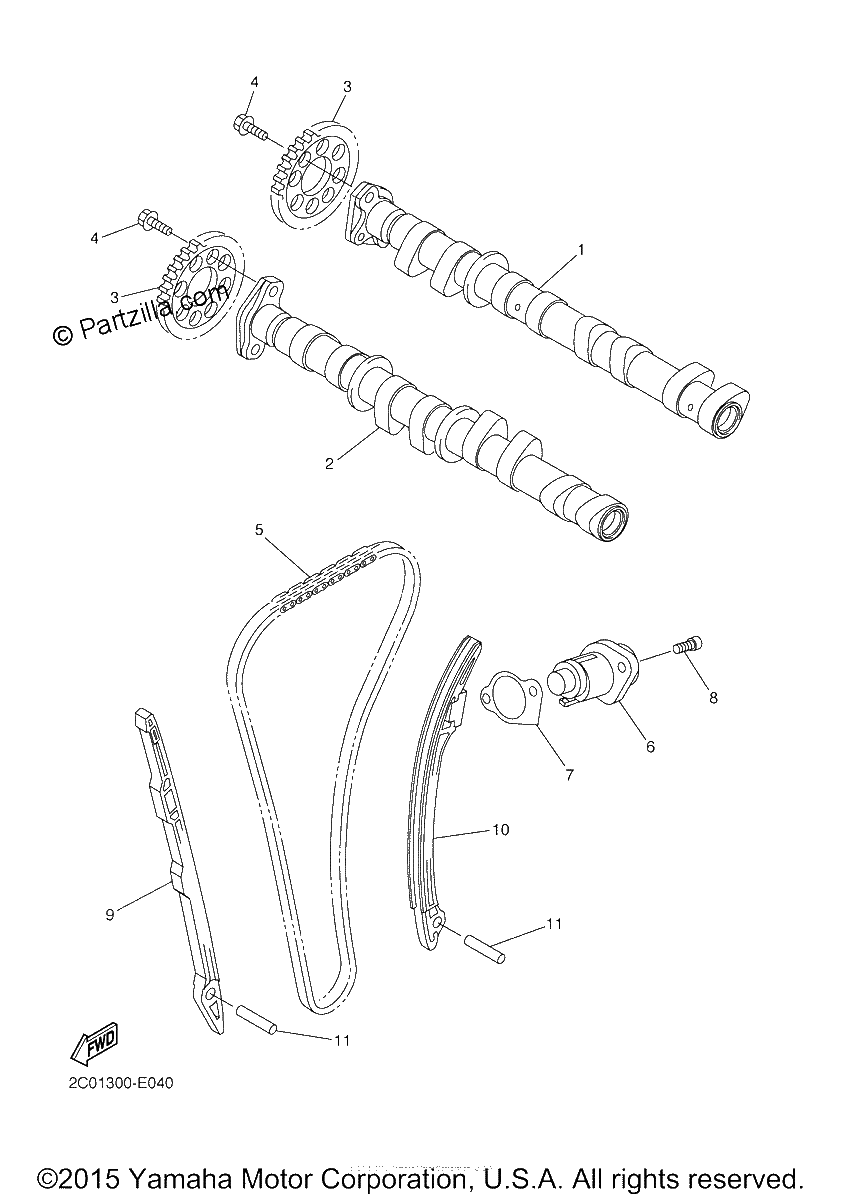 Diagrama de CAMSHAFT CHAIN