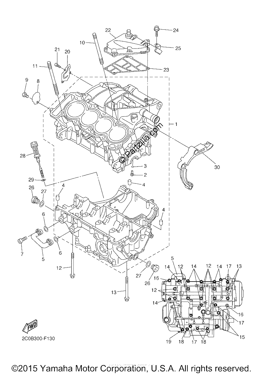Diagrama de CRANKCASE