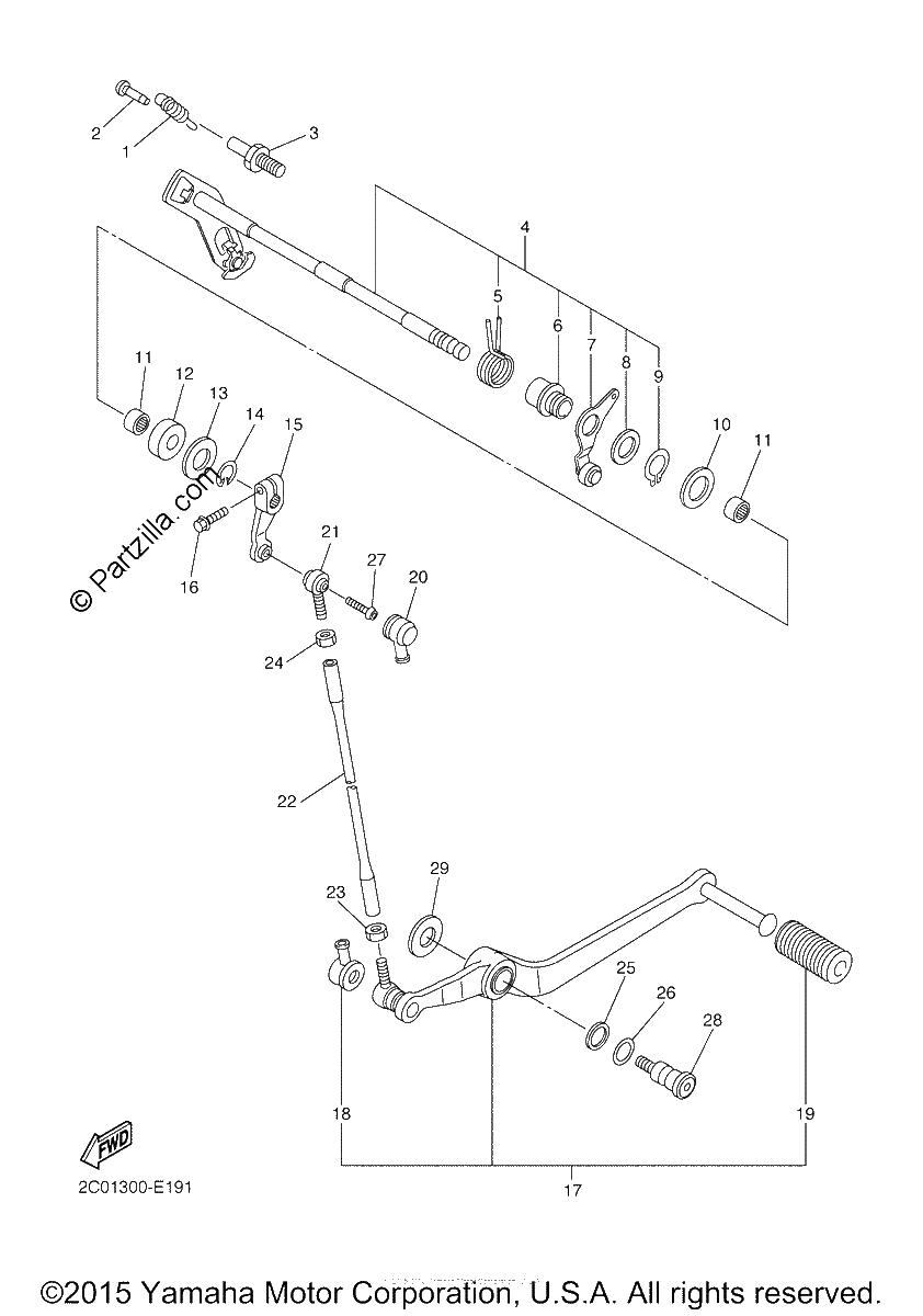 Diagrama de SHIFT SHAFT