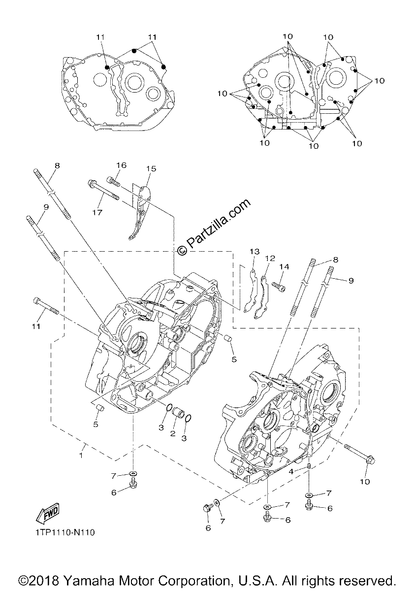 Diagrama de CRANKCASE