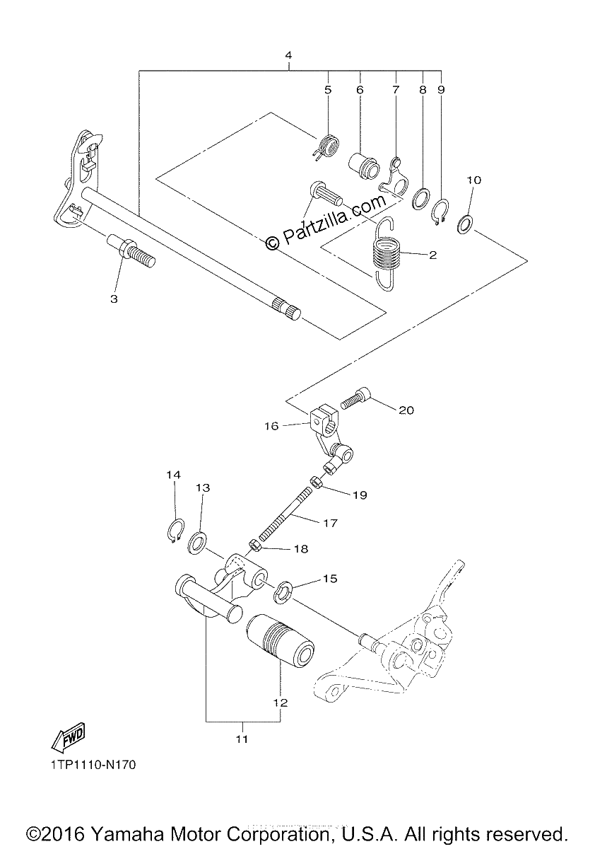 Diagrama de SHIFT SHAFT