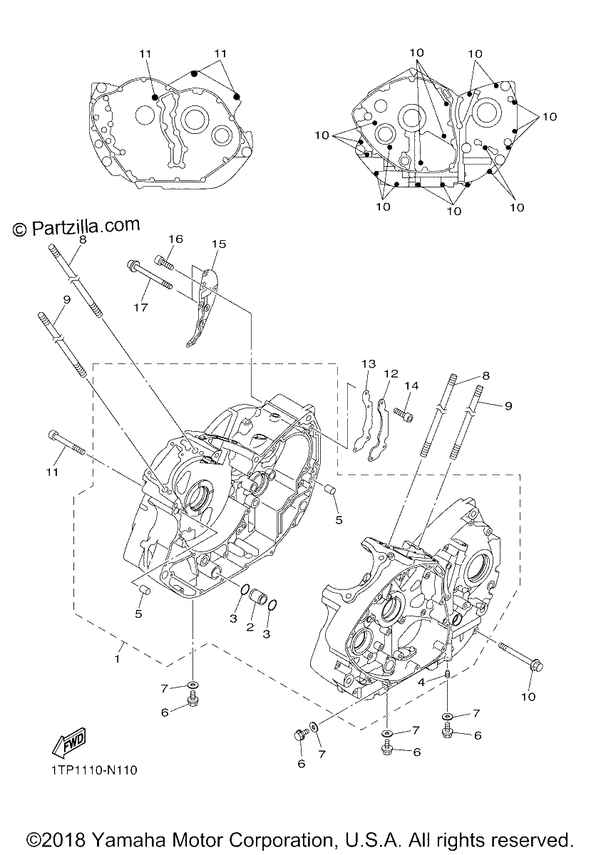 Diagrama de CRANKCASE