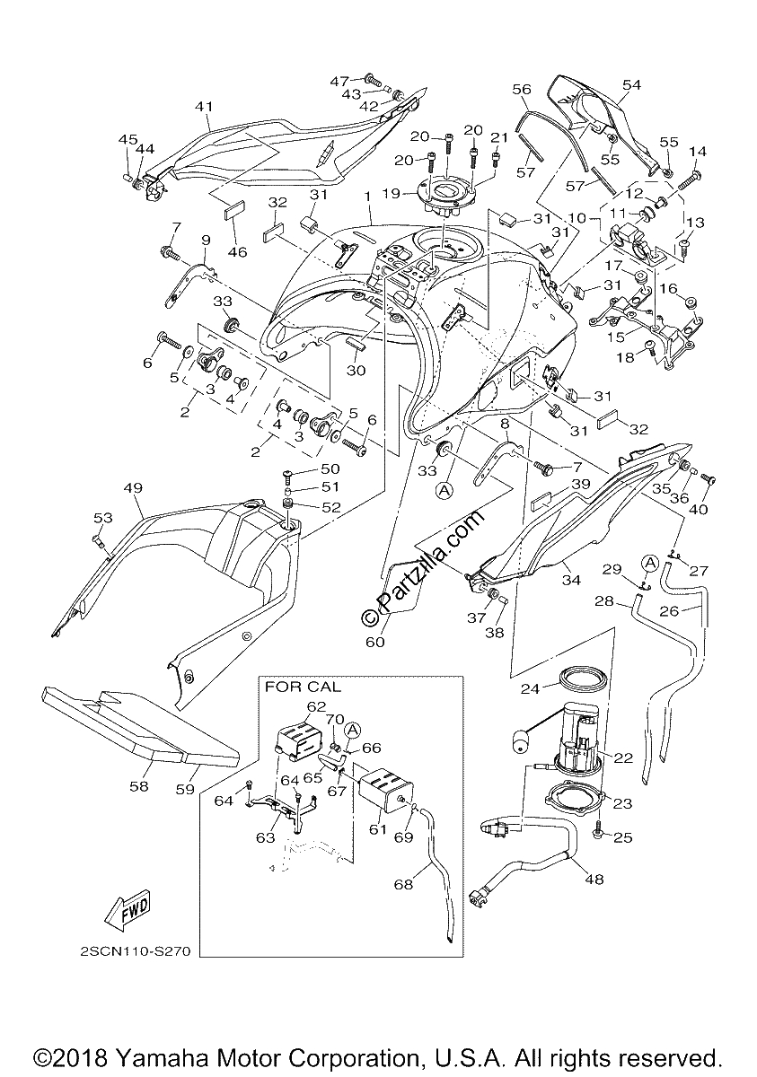 Diagrama de FUEL TANK