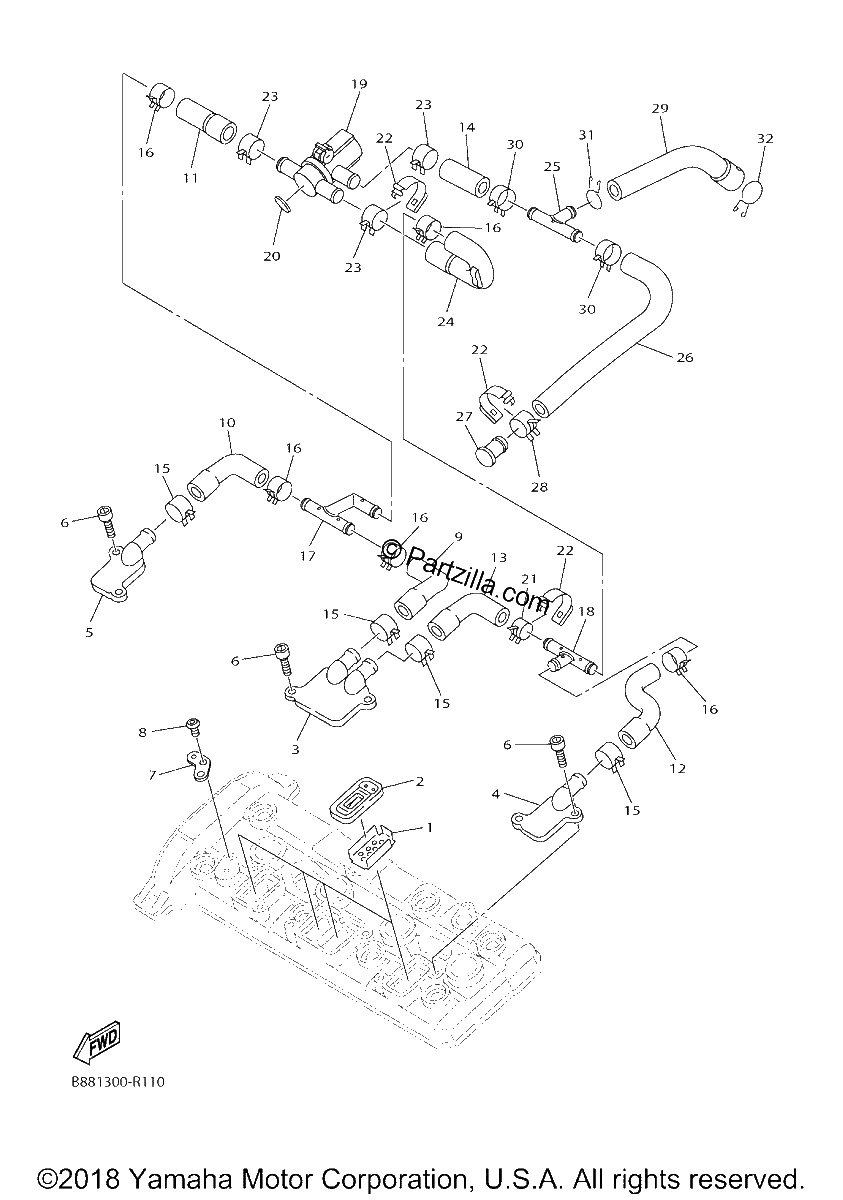 Diagrama de AIR INDUCTION SYSTEM