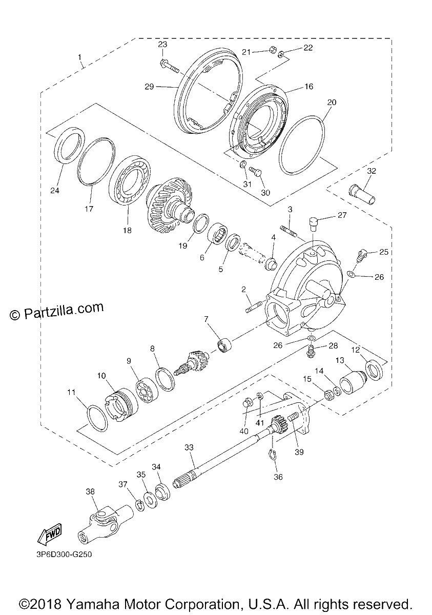 Diagrama de DRIVE SHAFT