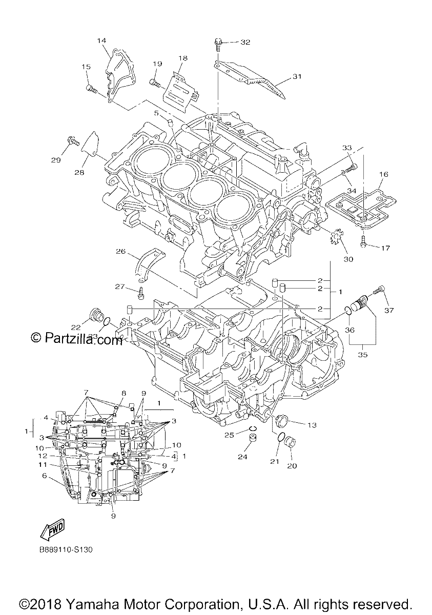Diagrama de CRANKCASE