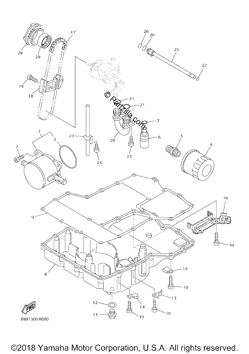 Diagrama de OIL COOLER