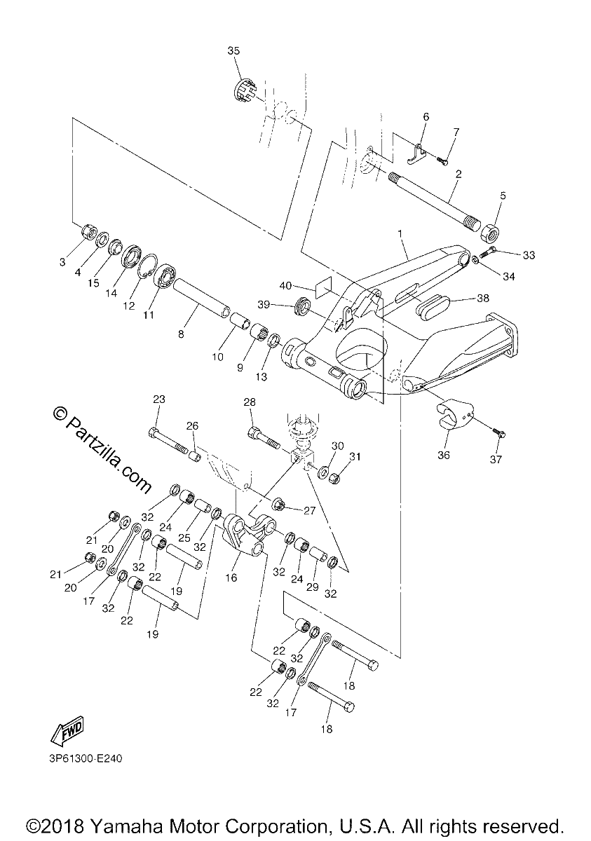 Diagrama de REAR ARM