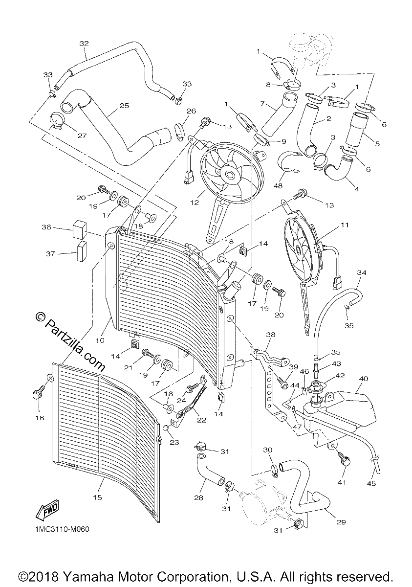 Diagrama de RADIATOR HOSE