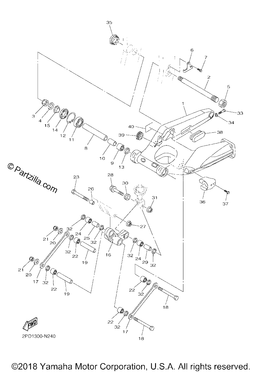 Diagrama de REAR ARM
