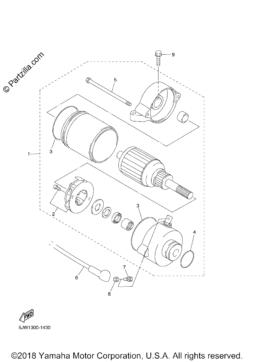 Diagrama de STARTING MOTOR