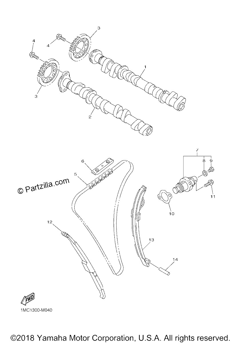 Diagrama de CAMSHAFT CHAIN