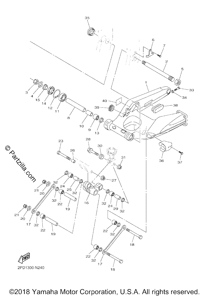 Diagrama de REAR ARM