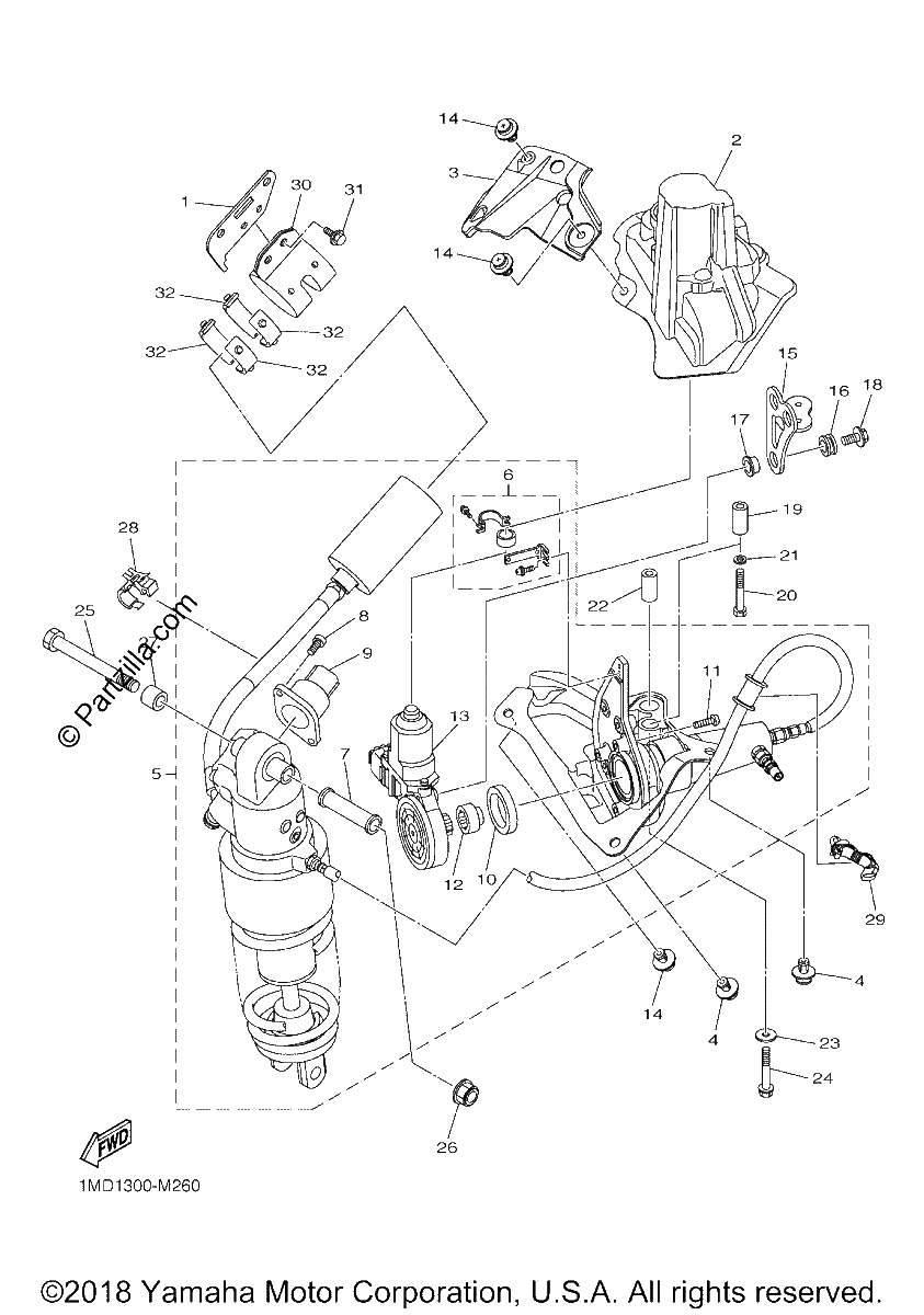 Diagrama de REAR SUSPENSION