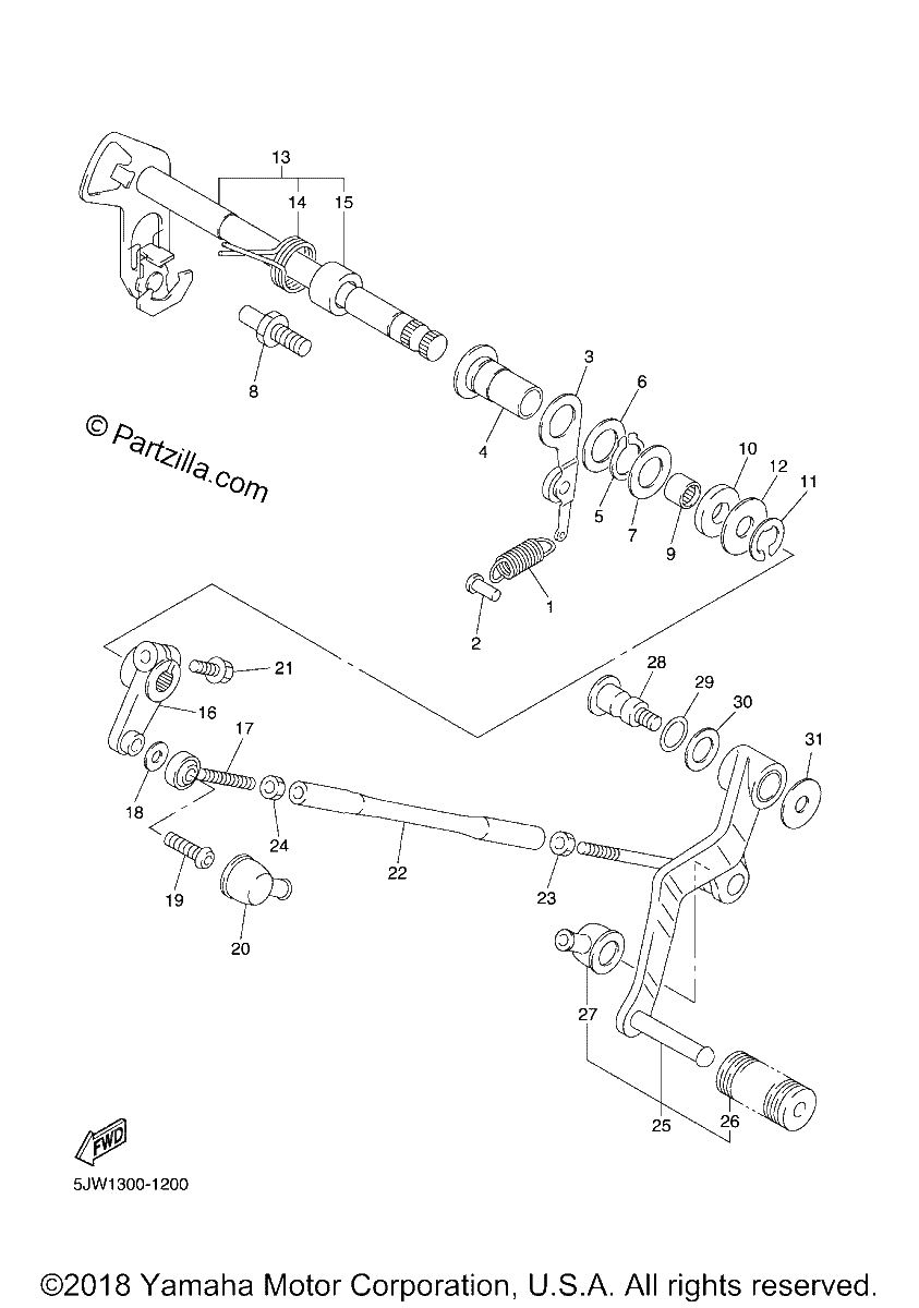 Diagrama de SHIFT SHAFT