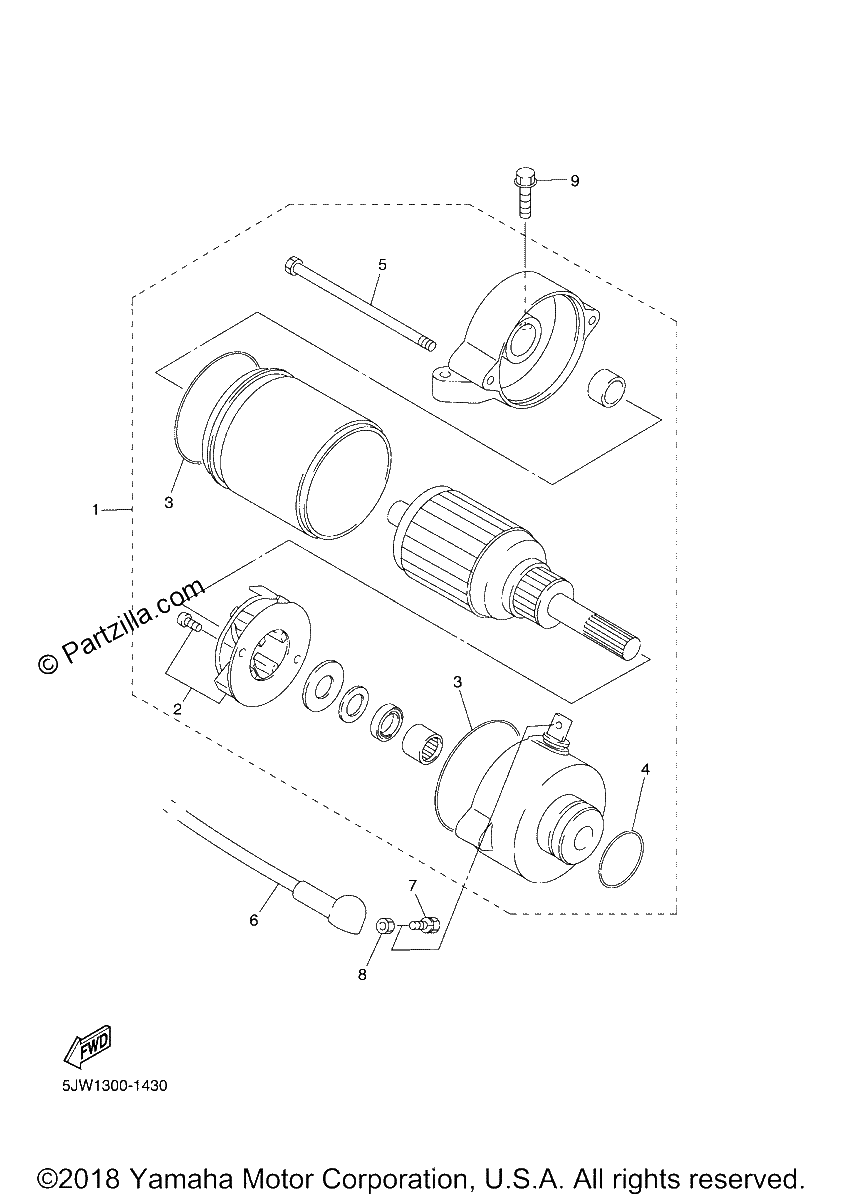 Diagrama de STARTING MOTOR