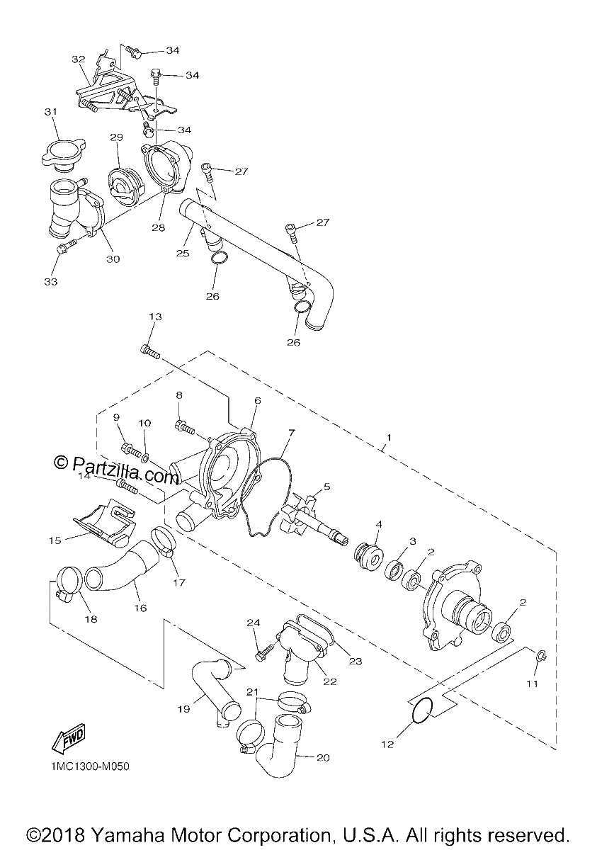 Diagrama de WATER PUMP