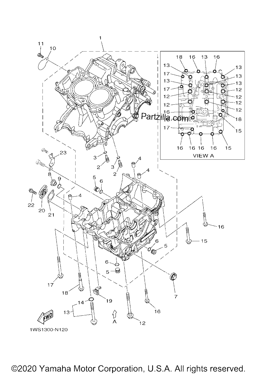 Diagrama de CRANKCASE