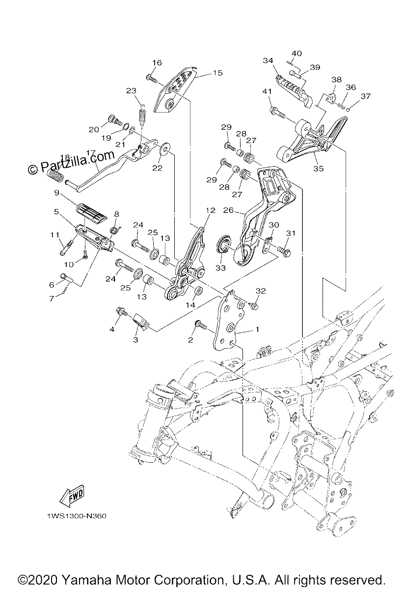 Diagrama de STAND FOOTREST 2