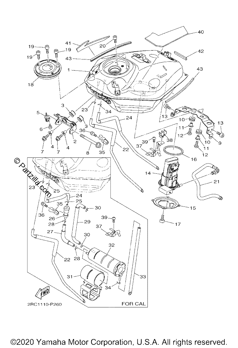 Diagrama de FUEL TANK