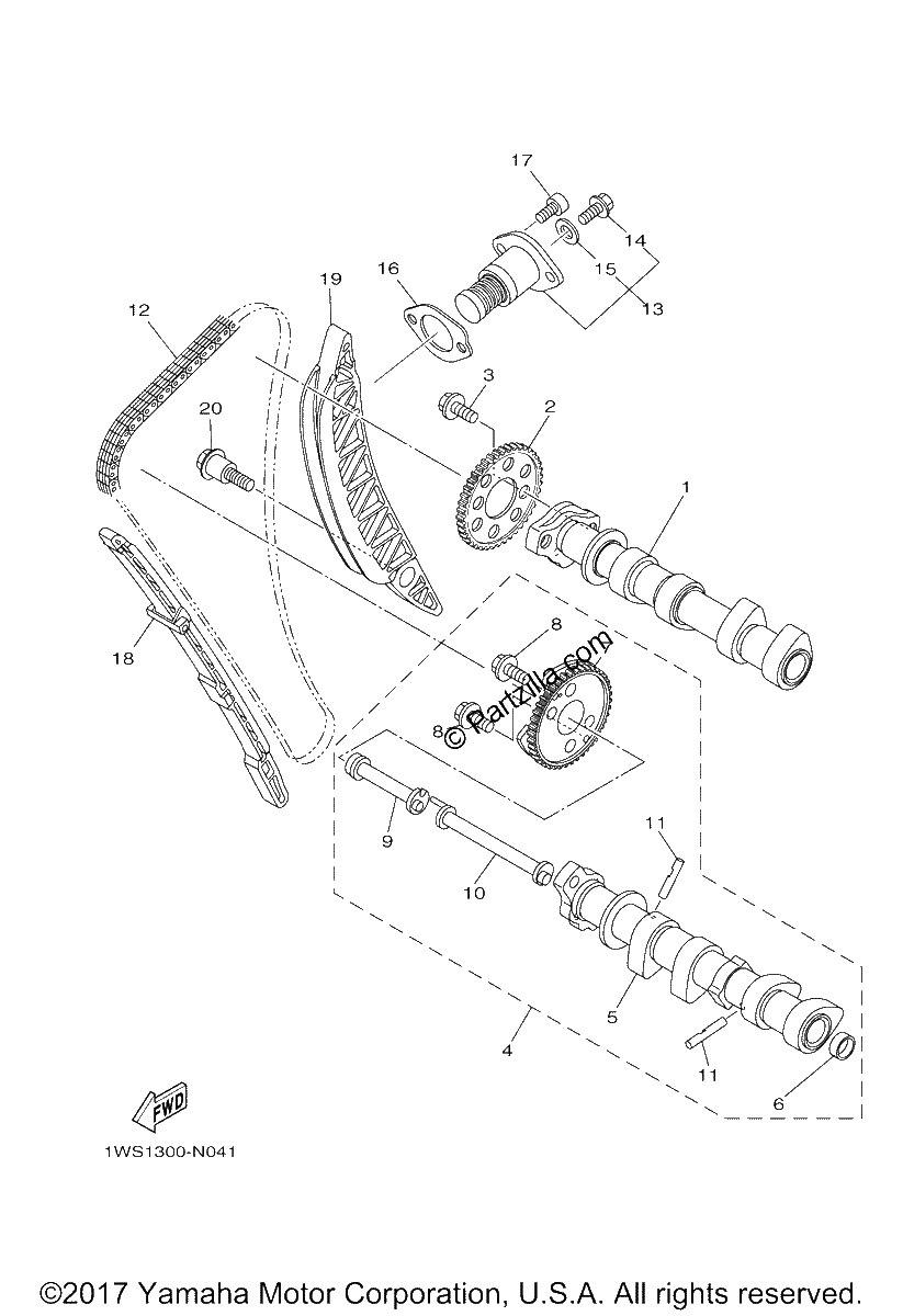 Diagrama de CAMSHAFT CHAIN