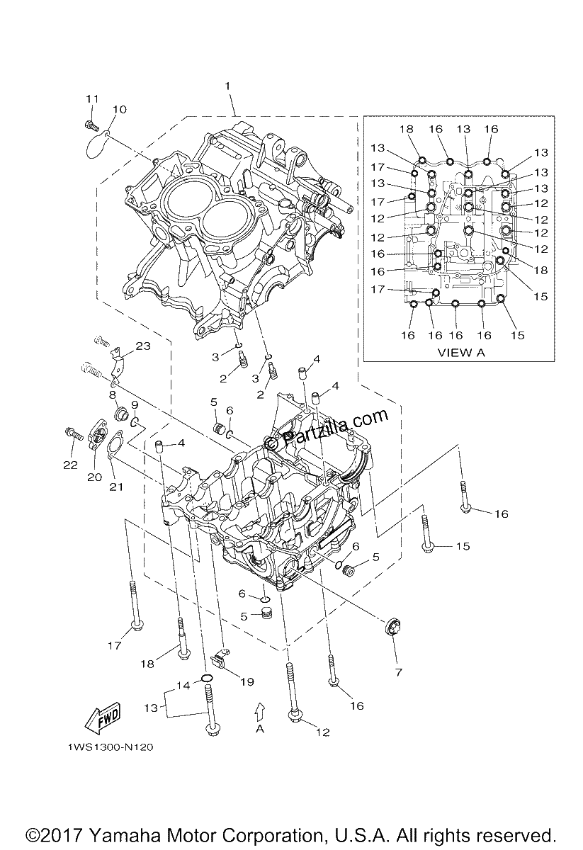 Diagrama de CRANKCASE