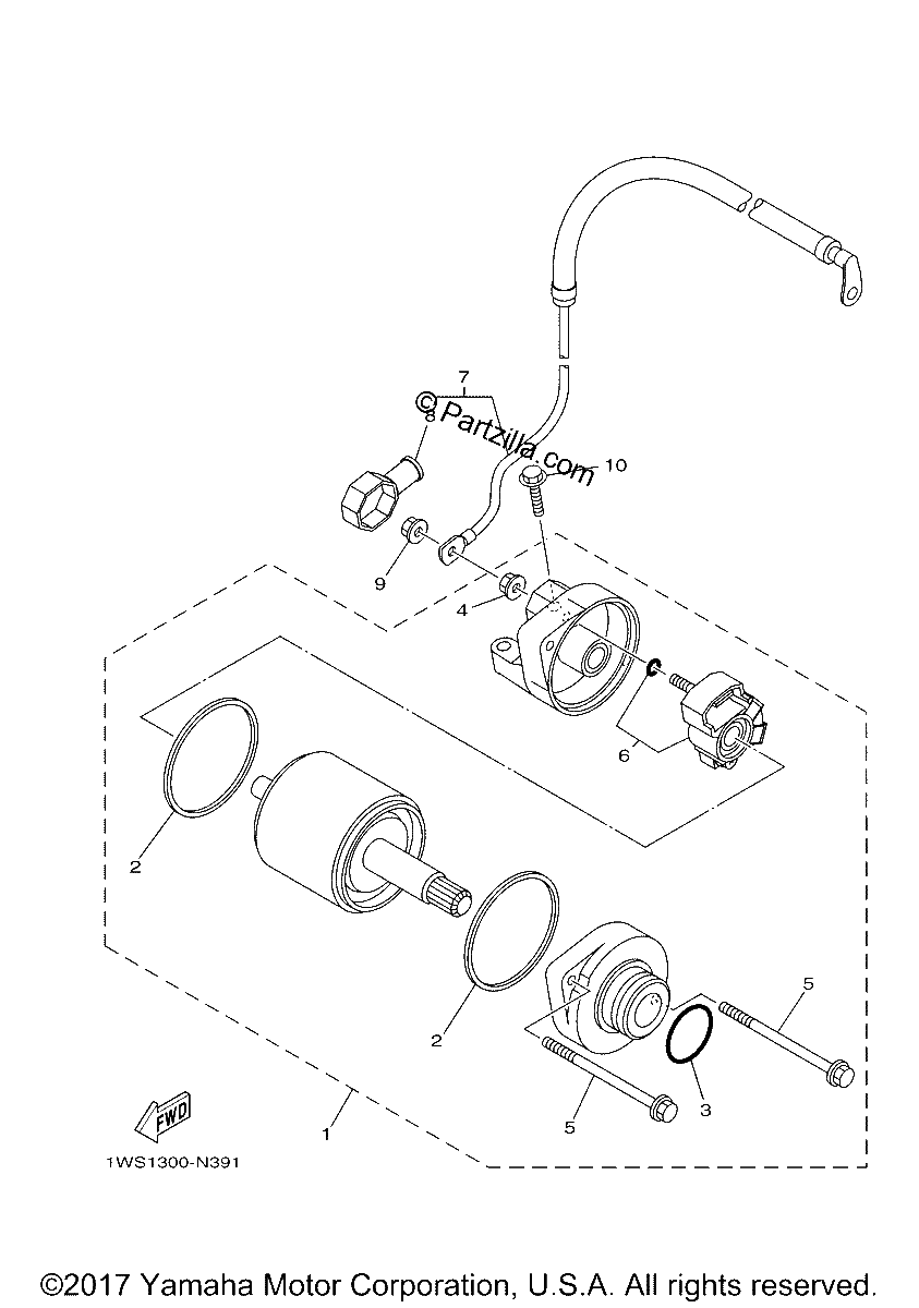 Diagrama de STARTING MOTOR