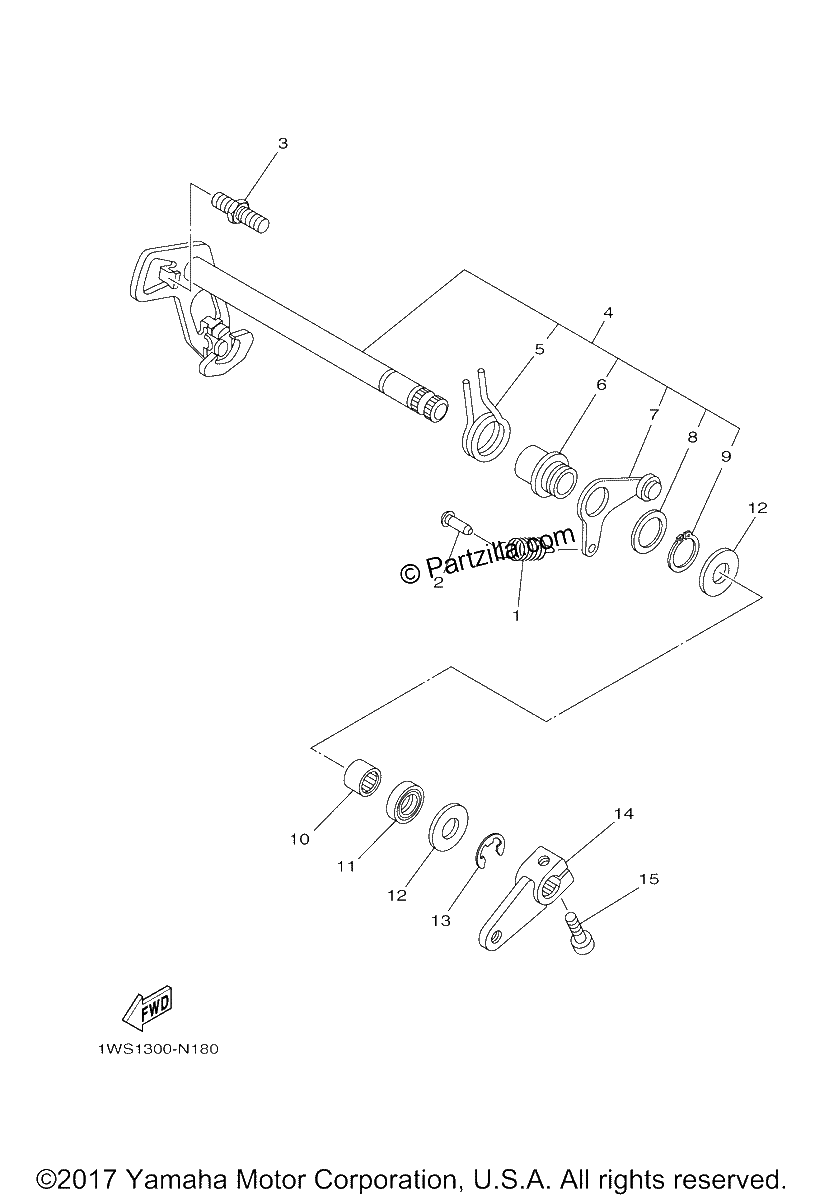 Diagrama de SHIFT SHAFT