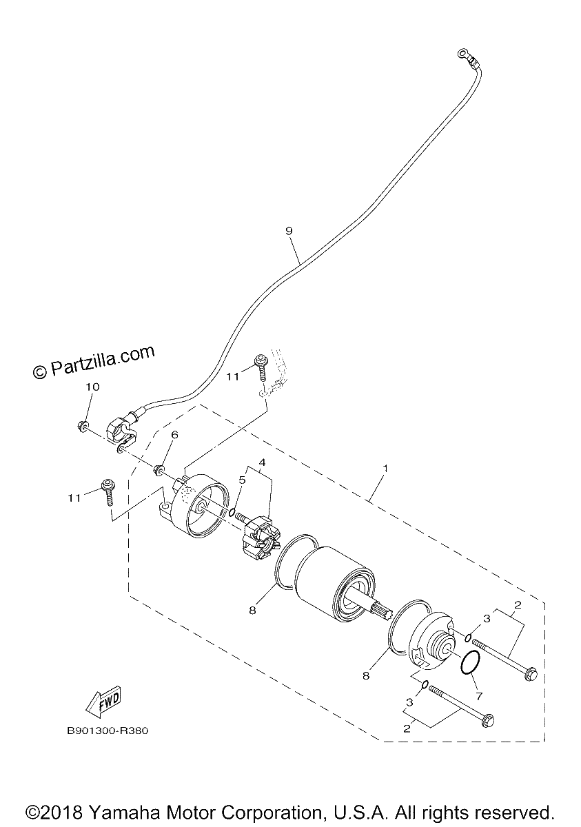 Diagrama de STARTING MOTOR