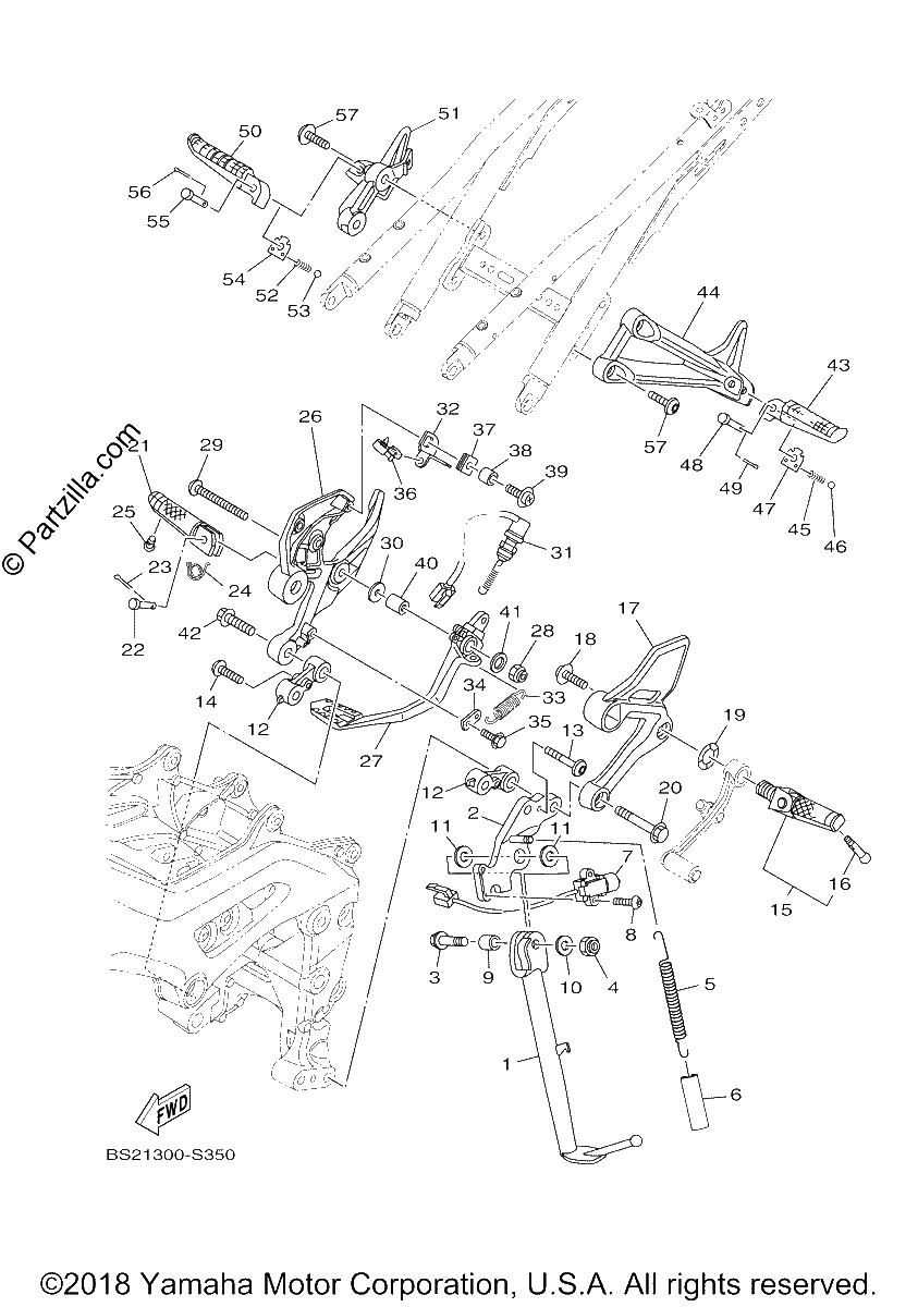 Diagrama de STAND FOOTREST