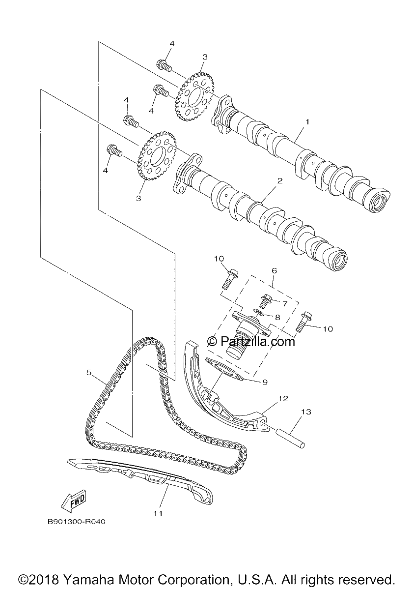 Diagrama de CAMSHAFT CHAIN