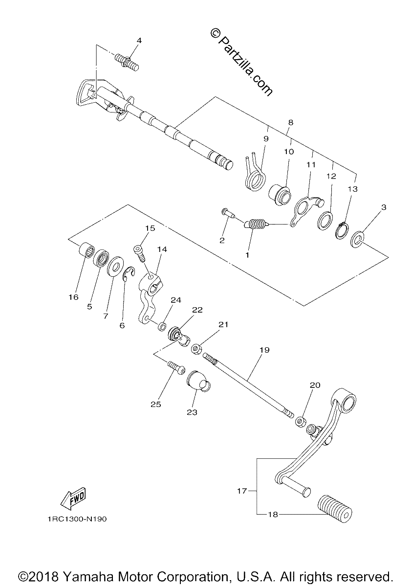 Diagrama de SHIFT SHAFT