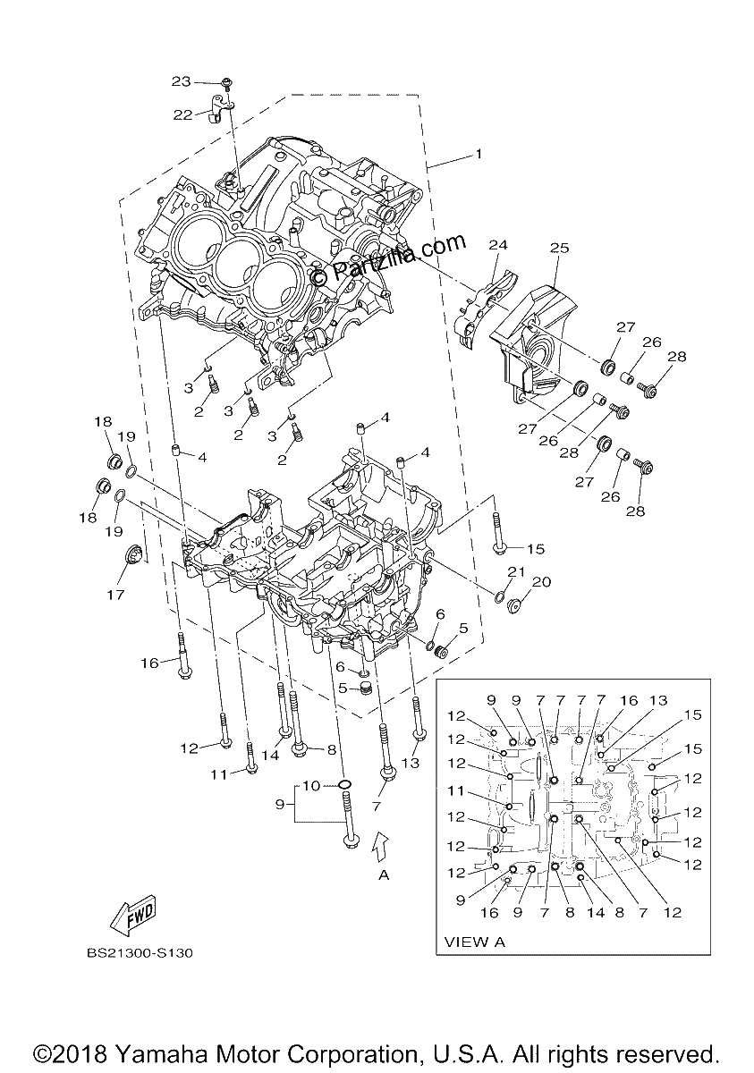 Diagrama de CRANKCASE