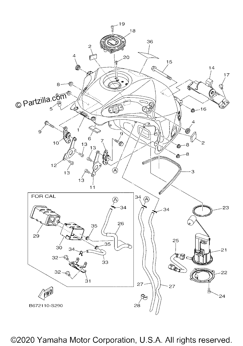 Diagrama de FUEL TANK