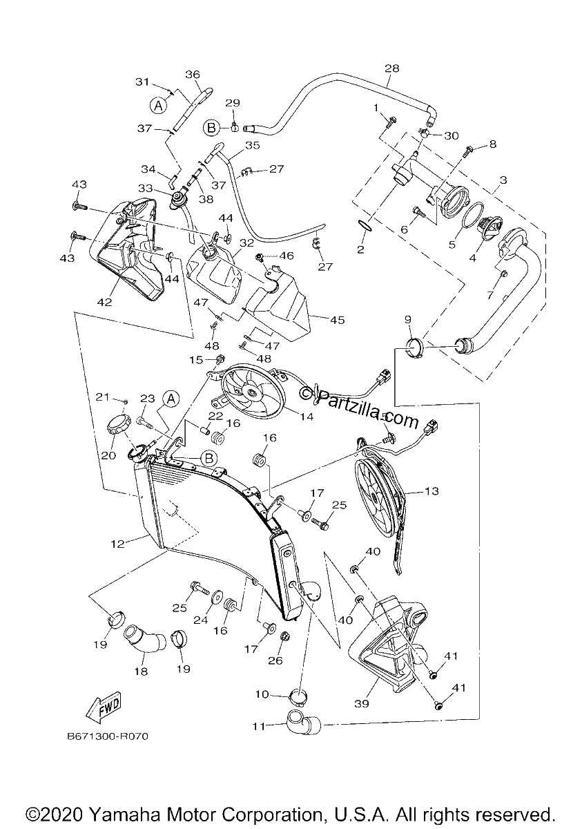 Diagrama de RADIATOR HOSE