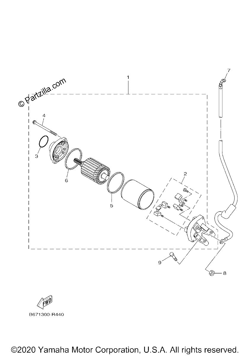 Diagrama de STARTING MOTOR