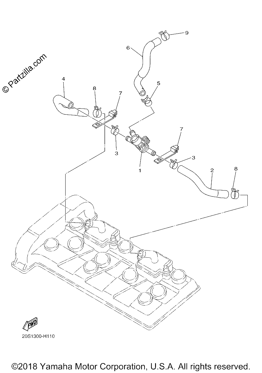 Diagrama de AIR INDUCTION SYSTEM