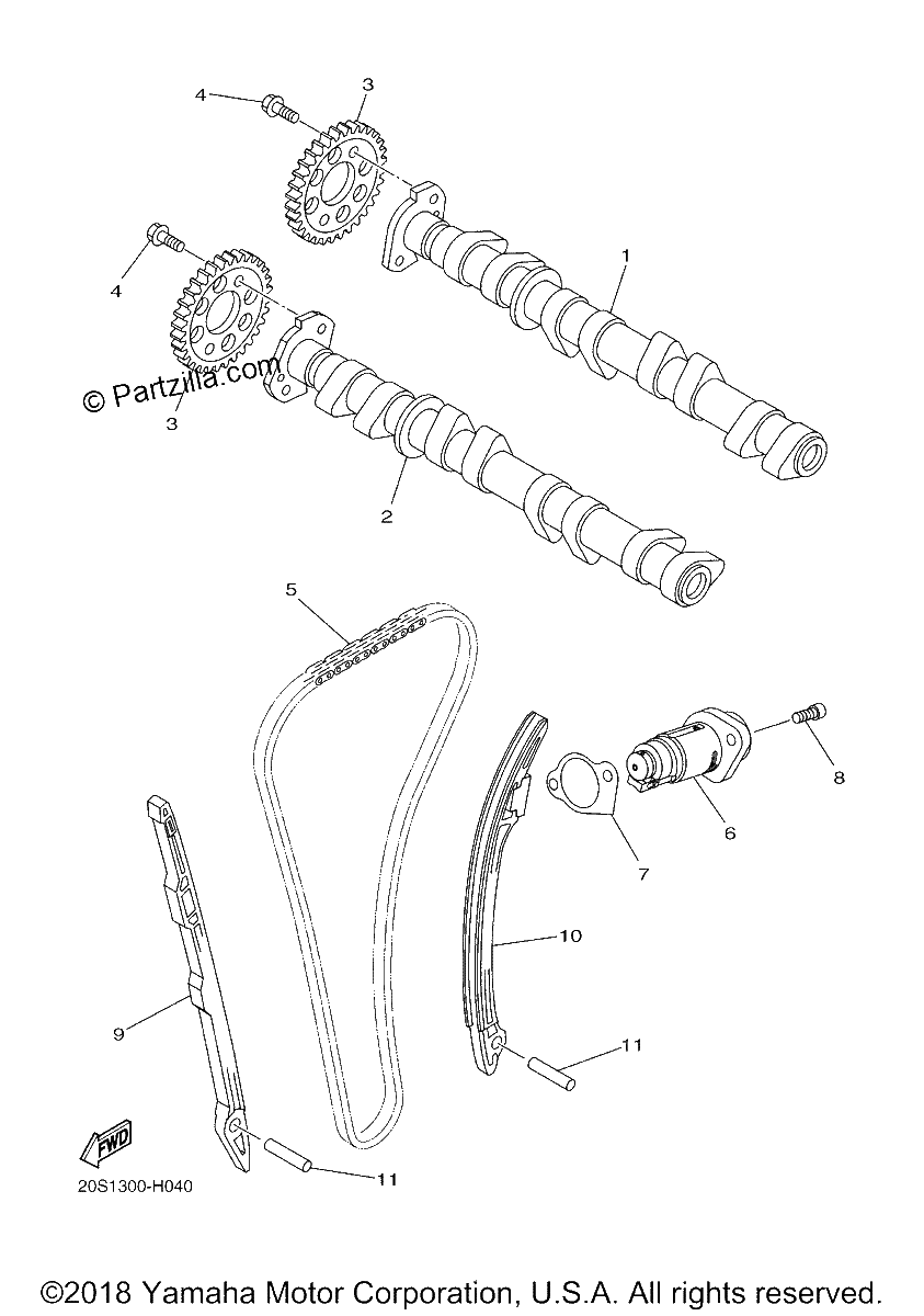 Diagrama de CAMSHAFT CHAIN