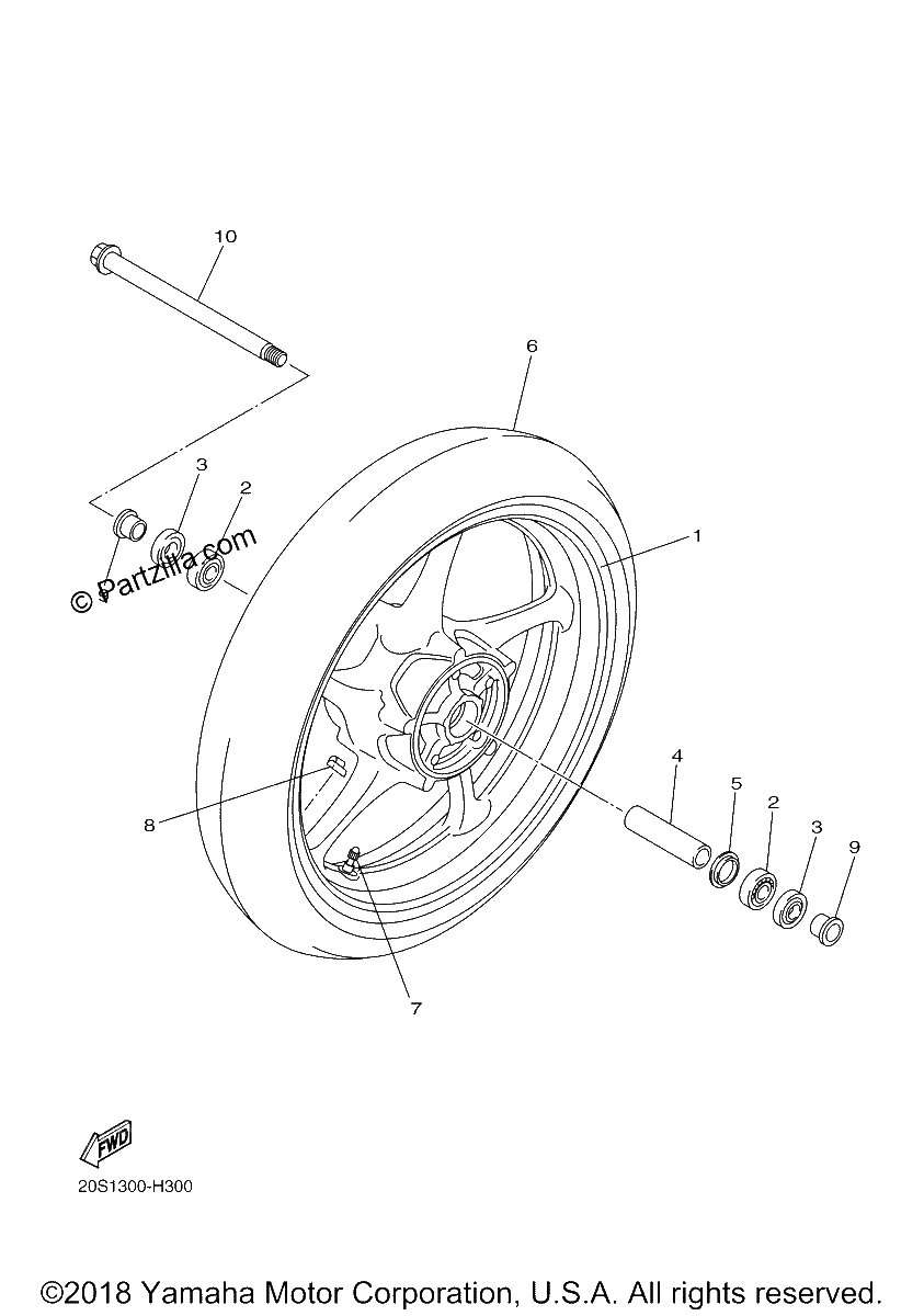 Diagrama de FRONT WHEEL