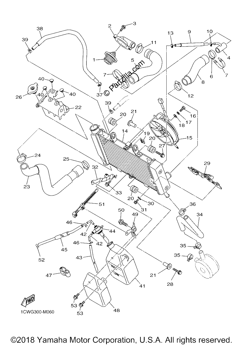 Diagrama de RADIATOR HOSE